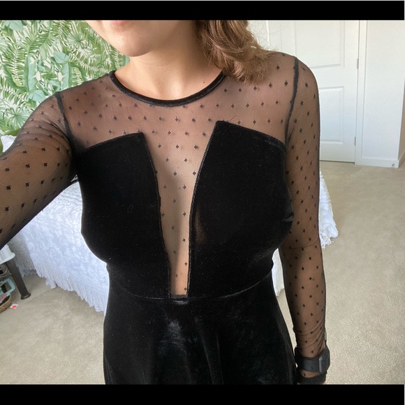 Black Mini Dress - Picture 2 of 4